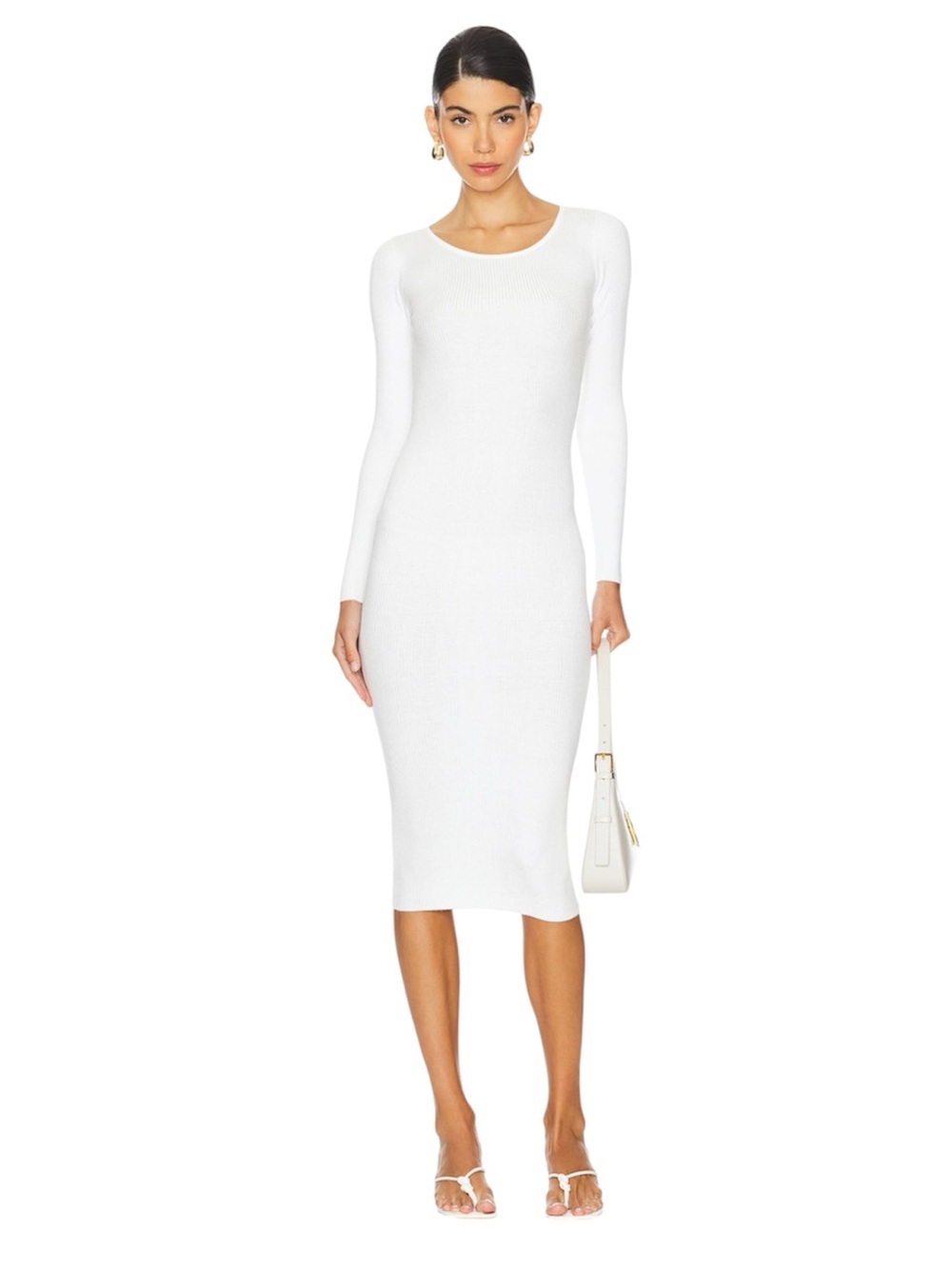 LPA Auburn Sweater Dress in Ivory